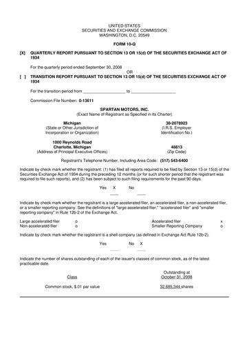 Thumbnail The Shyft Group 10-Q Quarterly Report FY 