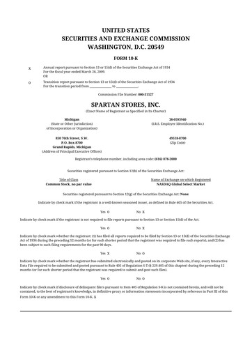 Thumbnail SpartanNash
 10-K Annual Report 