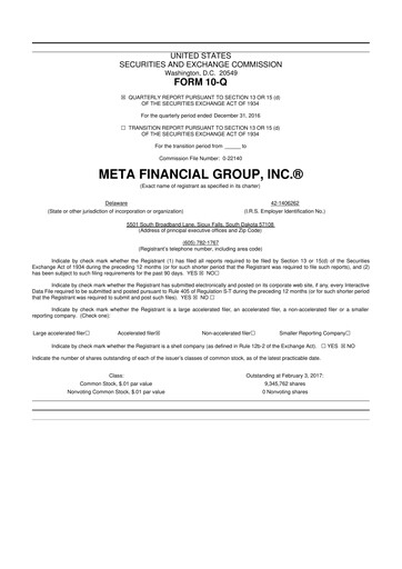 Thumbnail Pathward Financial
 10-Q Quarterly Report FY2017 