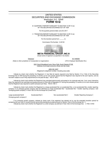 Thumbnail Pathward Financial
 10-Q Quarterly Report FY2017 