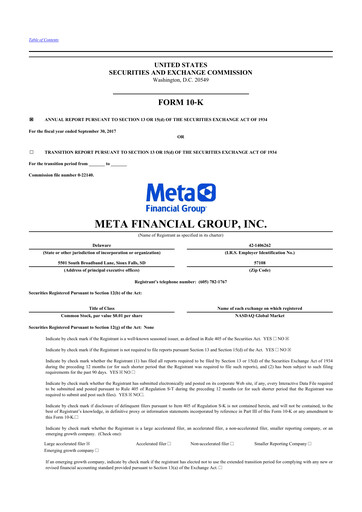 Thumbnail Pathward Financial
 10-K Annual Report 2017