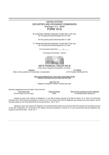 Thumbnail Pathward Financial
 10-Q Quarterly Report FY2021 