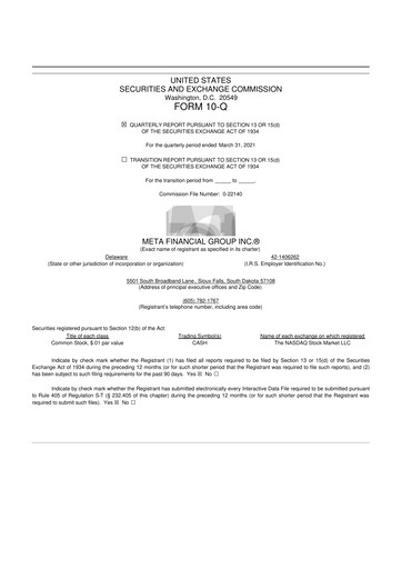 Thumbnail Pathward Financial
 10-Q Quarterly Report FY2021 