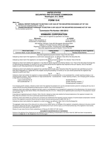 Thumbnail Winmark 10-K Annual Report 2025