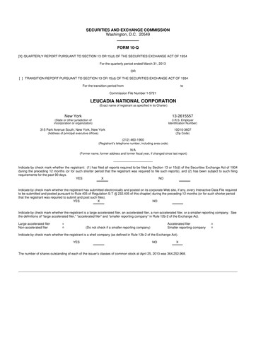 Miniature Jefferies Financial Group
 10-Q Rapport trimestriel 2013 