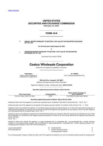 Thumbnail Costco 10-K Annual Report 2026
