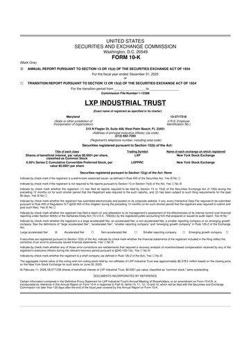 Thumbnail LXP Industrial Trust 10-K Annual Report 2025