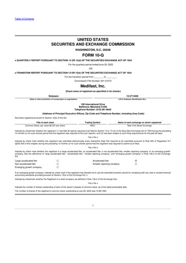 Thumbnail Medifast 10-Q Quarterly Report FY2025 