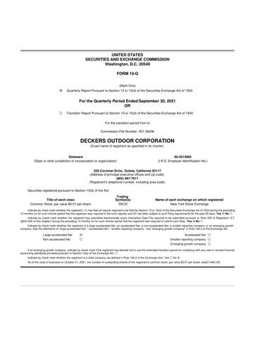 Thumbnail Deckers Brands 10-Q Quarterly Report FY2022 