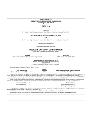 Thumbnail Deckers Brands 10-Q Quarterly Report FY2023 