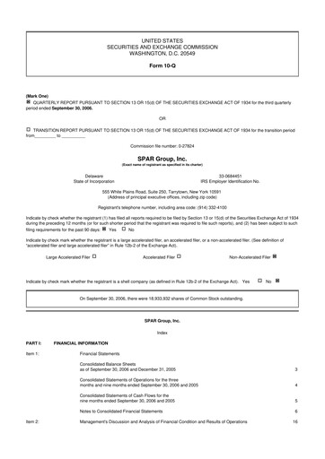 Thumbnail SPAR Group 10-Q Quarterly Report FY 