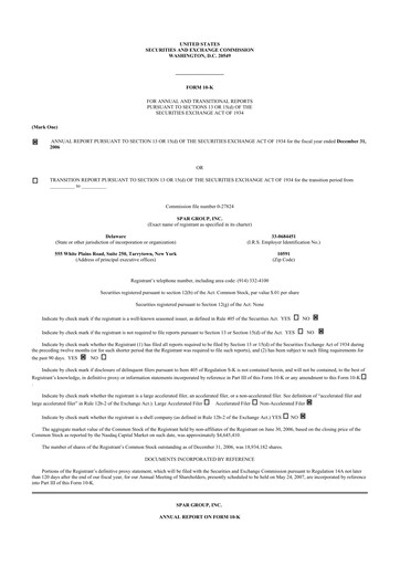 Thumbnail SPAR Group 10-K Annual Report 