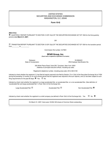Thumbnail SPAR Group 10-Q Quarterly Report FY 