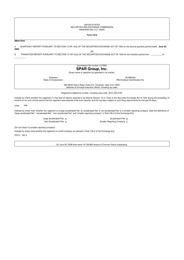 Thumbnail SPAR Group 10-Q Quarterly Report FY 