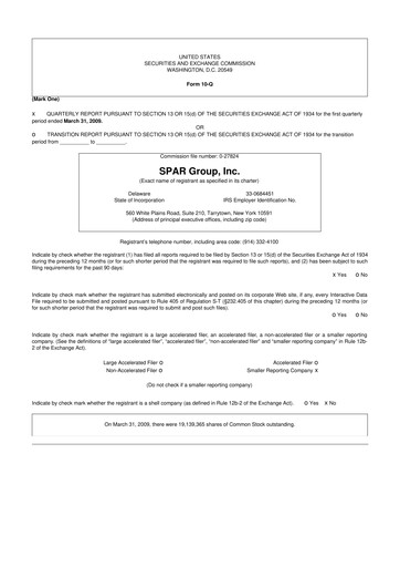 Thumbnail SPAR Group 10-Q Quarterly Report FY 