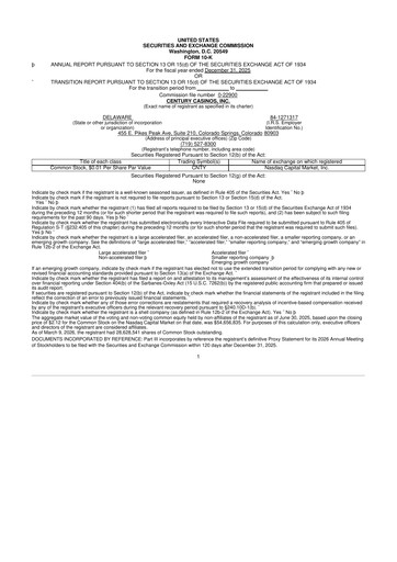 Thumbnail Century Casinos 10-K Annual Report 2025