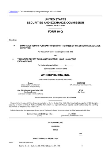 Thumbnail Sarepta Therapeutics
 10-Q Quarterly Report FY 