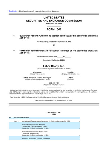 Thumbnail TrueBlue 10-Q Quarterly Report FY 