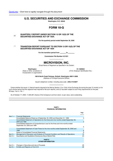 Thumbnail MicroVision 10-Q Quarterly Report FY 