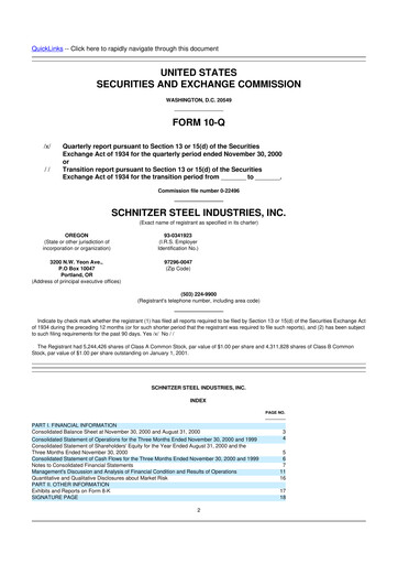 Thumbnail Radius Recycling 10-Q Quarterly Report FY 