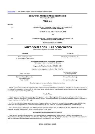 Thumbnail Array Digital Infrastructure 10-K Annual Report 2000