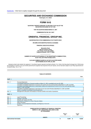 Thumbnail OFG Bancorp
 10-Q Quarterly Report FY 