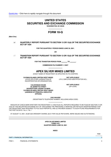 Miniature Golden Minerals
 10-Q Rapport trimestriel  