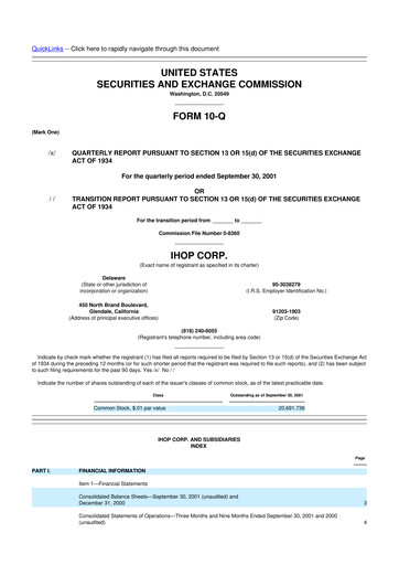 Thumbnail Dine Brands Global 10-Q Quarterly Report FY 