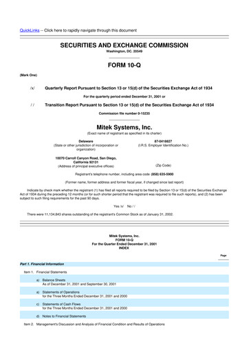 Thumbnail Mitek Systems
 10-Q Quarterly Report FY 