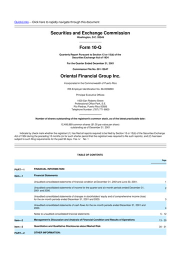 Thumbnail OFG Bancorp
 10-Q Quarterly Report FY 