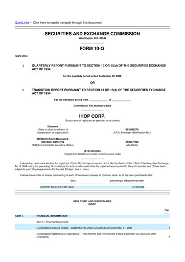 Thumbnail Dine Brands Global 10-Q Quarterly Report FY 