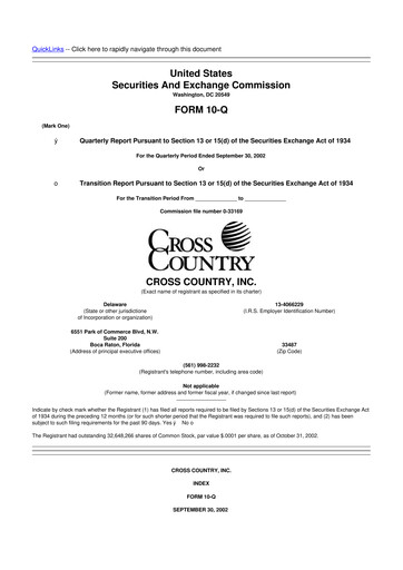 Vorschaubild Cross Country Healthcare 10-Q Quartalsbericht  