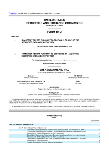 Thumbnail ASGN 10-Q Quarterly Report FY 