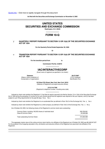 Thumbnail Match Group 10-Q Quarterly Report FY 