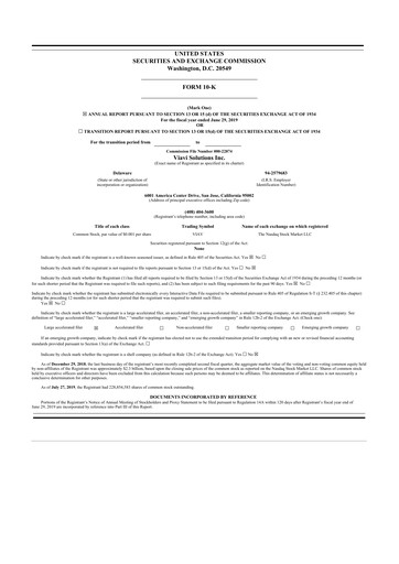 Thumbnail VIAVI Solutions
 10-K Annual Report 2019