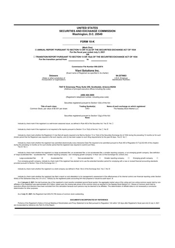 Thumbnail VIAVI Solutions
 10-K Annual Report 2021