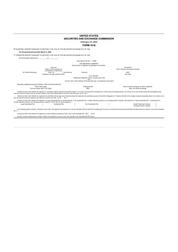 Thumbnail Macerich 10-Q Quarterly Report FY2025 