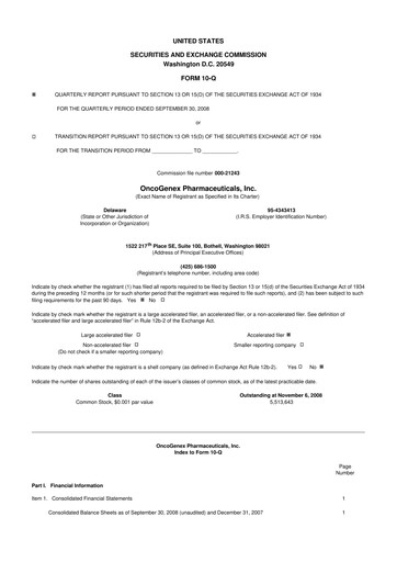 Thumbnail Achieve Life Sciences
 10-Q Quarterly Report FY 