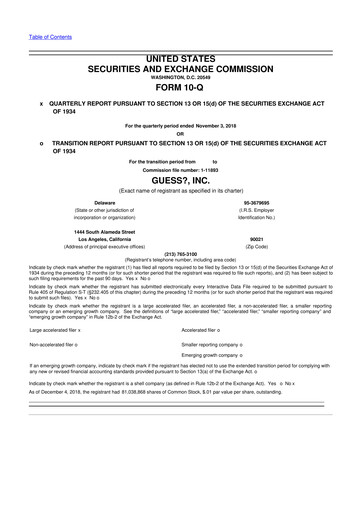 Thumbnail Guess 10-Q Quarterly Report FY2019 