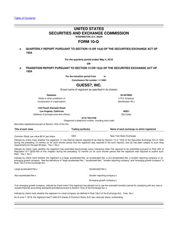 Thumbnail Guess 10-Q Quarterly Report FY2020 