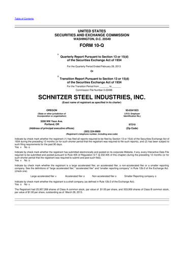Thumbnail Radius Recycling 10-Q Quarterly Report FY2013 