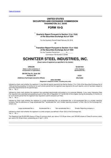 Thumbnail Radius Recycling 10-Q Quarterly Report FY2016 