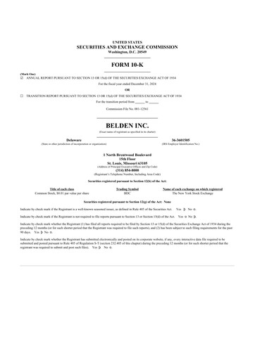 Thumbnail Belden 10-K Annual Report 2024