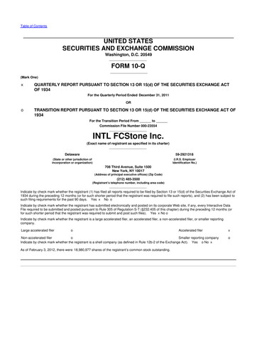 Thumbnail StoneX Group 10-Q Quarterly Report FY2012 