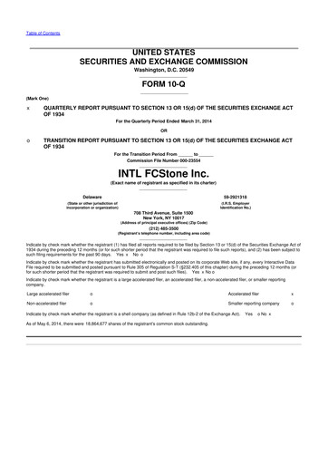 Thumbnail StoneX Group 10-Q Quarterly Report FY2014 