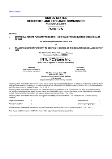 Thumbnail StoneX Group 10-Q Quarterly Report FY2014 