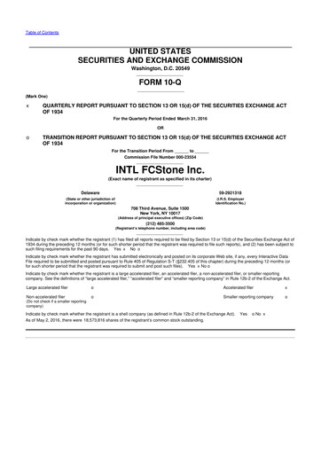 Thumbnail StoneX Group 10-Q Quarterly Report FY2016 