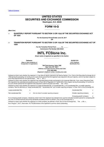 Thumbnail StoneX Group 10-Q Quarterly Report FY2017 