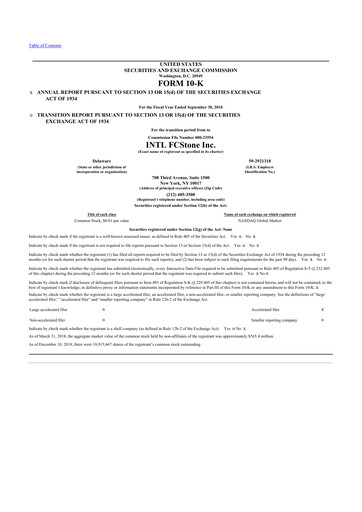 Thumbnail StoneX Group 10-K Annual Report 2018