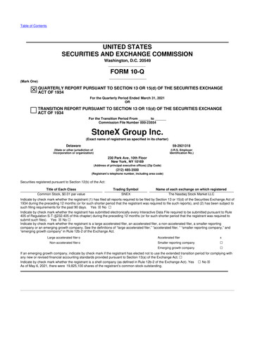 Thumbnail StoneX Group 10-Q Quarterly Report FY2021 
